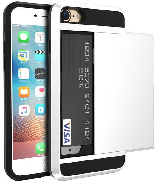 Verus Damda iPhone 7 Case Dual Layer Protective with Card Slot White