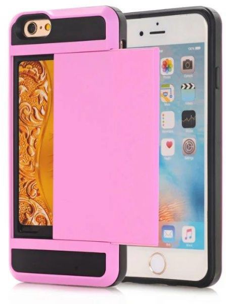 Verus Damda iPhone 6 Plus 5.5inch Case Dual Layer Protective with Card Slot Pink