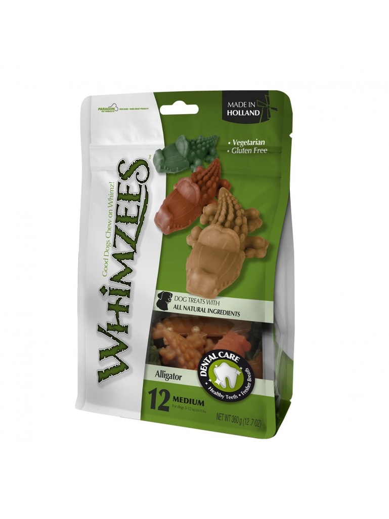 Whimzees Alligator Medium 12pcs
