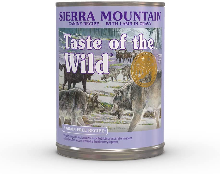 Taste of The Wild Sierra Mountain Canine Recipe With Roasted Lamb 390gm
