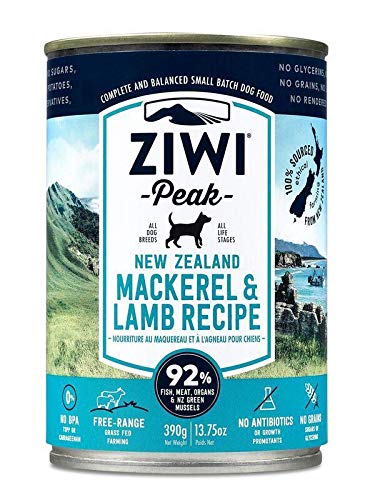 Ziwipeak Dog Wet Food Moist Mackerel & Lamb for Dogs 390gm