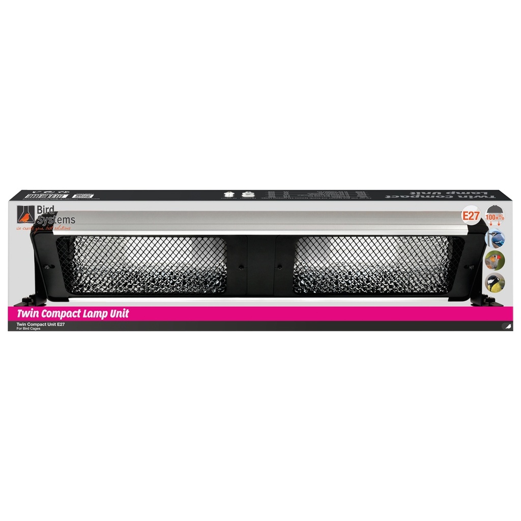 Aquarium Systems Compact Lamp Unit E27 Twin 60cm