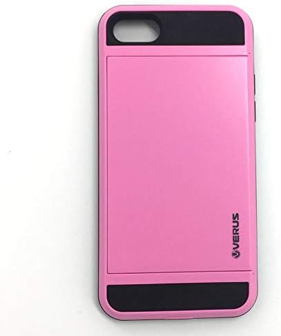 Verus Damda iPhone 7 Case Dual Layer Protective with Card Slot Pink