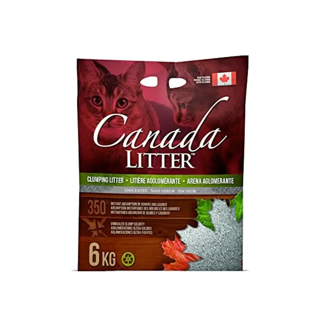 Canada Scoopable Clumping Unscented Cat Litter 6kg