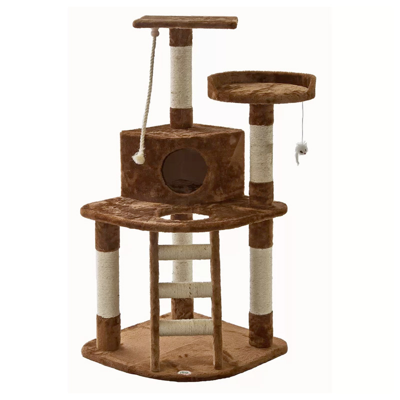 Go Pet Club 47inch Cat Tree with Ladder & Rope 81x64x121cm