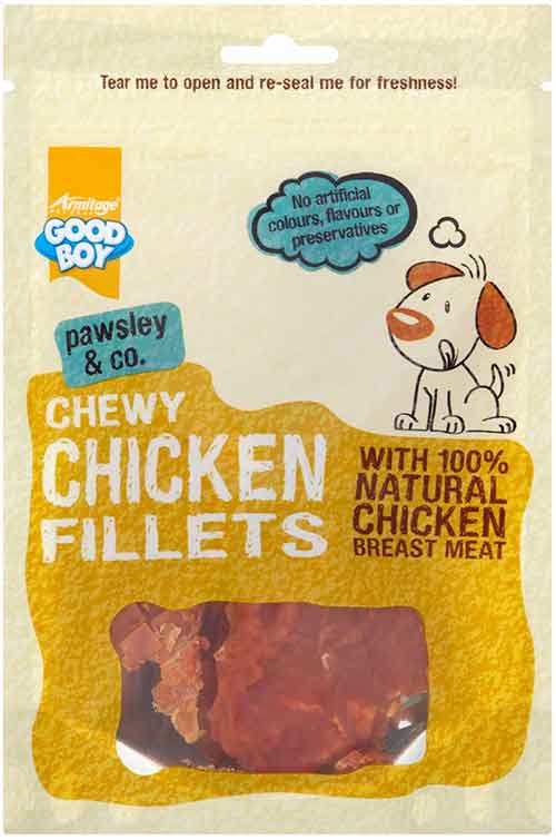 Armitage Good Boy Chewy Chicken Fillets 80gm