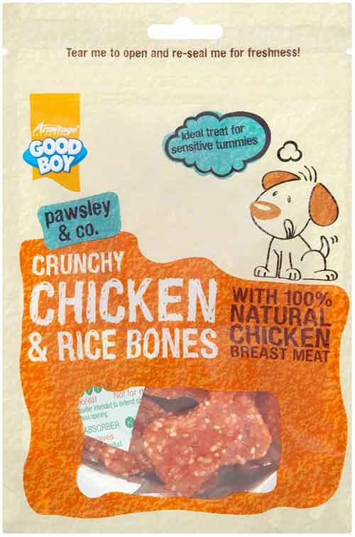Armitage Good Boy Crunchy Chicken & Rice Bones 100gm