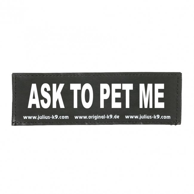 Julius-K9 Ask To Pet Me Patch Small