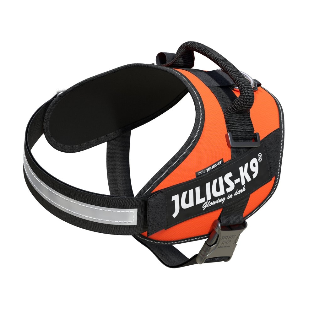 Julius-K9 IDC High Visibility Powerharness UV Orange Size 2