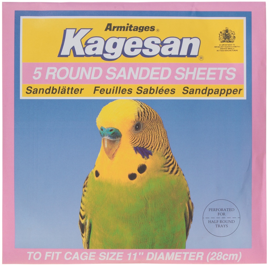 Armitage Kagesan Bird Cage Sand Sheets 5sheets Pink 28cm