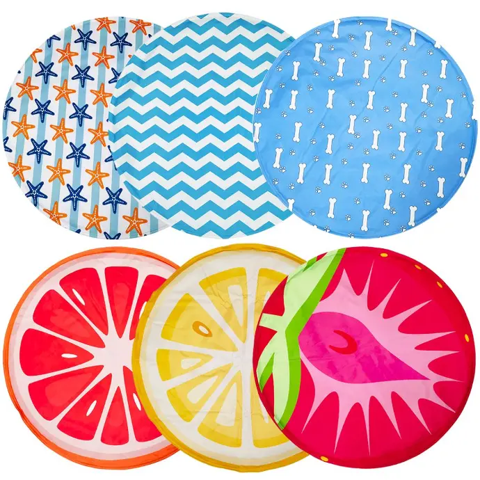 Duvo+ Cooling Mat Round 60x60x0.8cm Mixed Color & Pattern