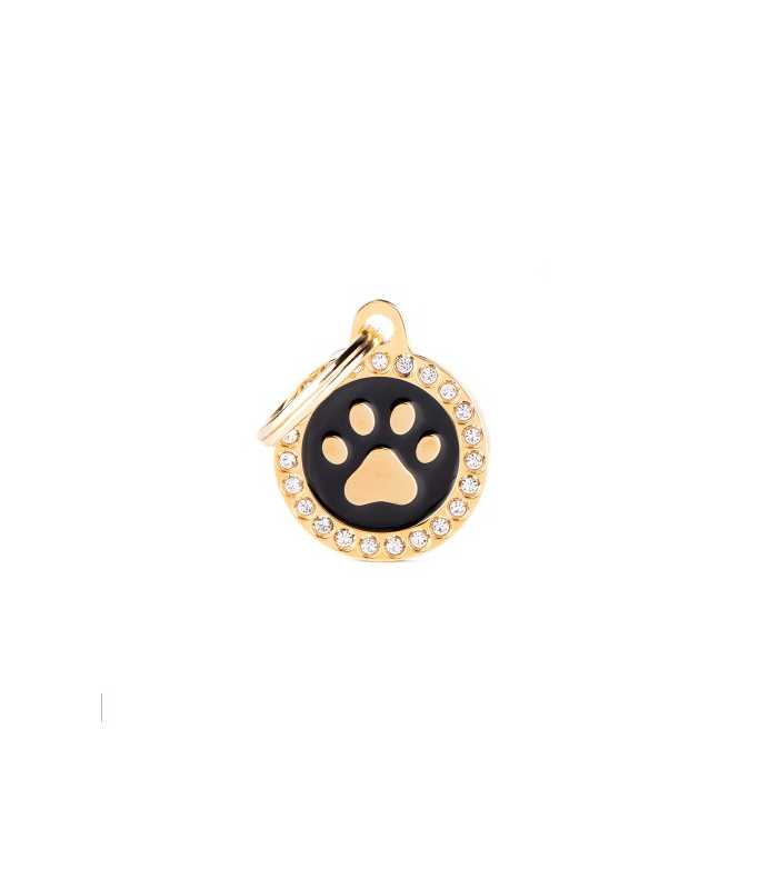 My Family CERCHIO PICCOLO NERO ZAMPA GLAM GOLD