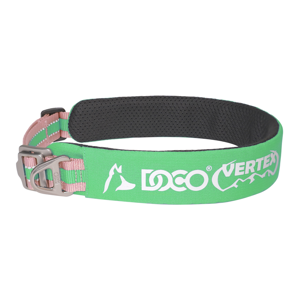 Doco VERTEX Reflective Ultralight Mesh Collar For Dogs-2.0 x 35-45cm-Salt Lake
