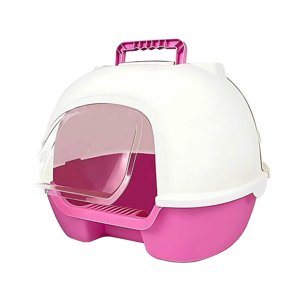 Pado Enclosed Cat Litter Box  50*41*39cm-Pink