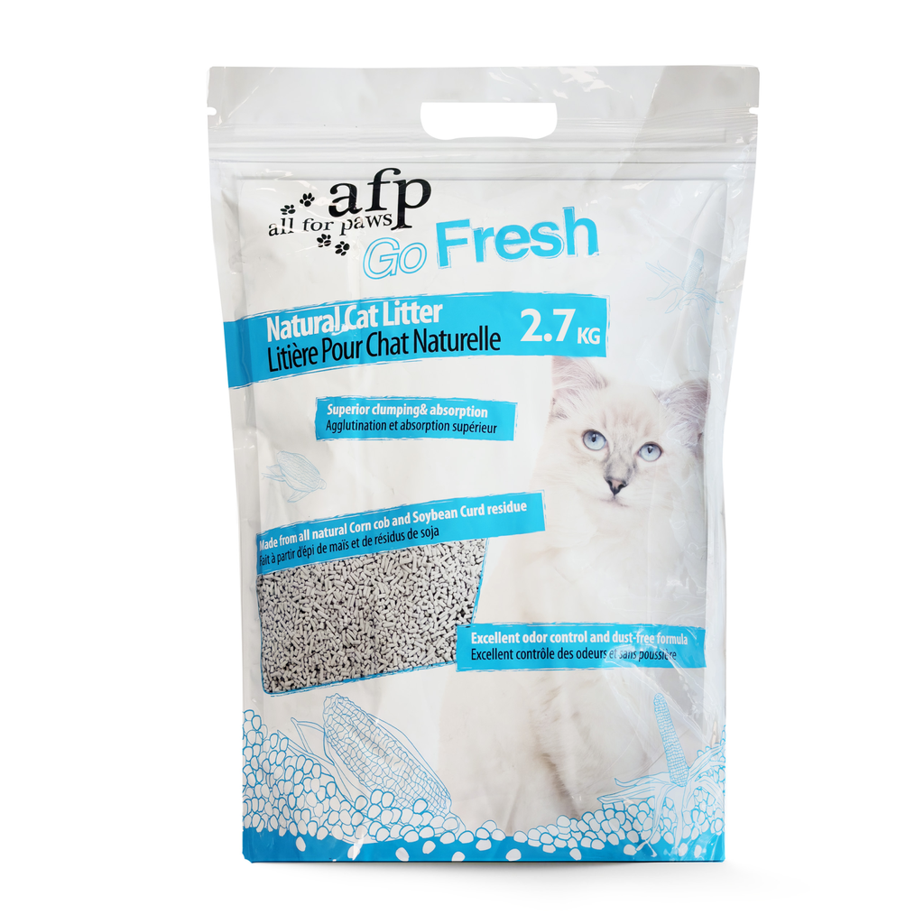 afp-All For Paws Clumping Natural Cat Litter Corn Cob 6 L, 2.7 kg
