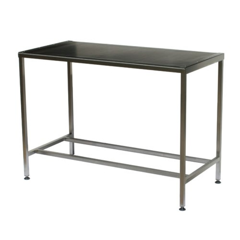 Burtons Vet Clinic Consultation Table - Stainless Steel with Rubber Mat Included