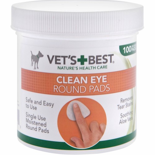 Vet's Best Clean Eye Round Pads White