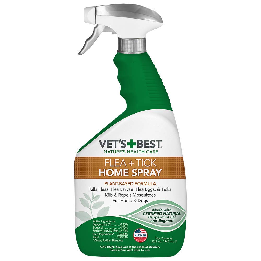Vet's Best Flea & Tick Home Treatment Spray for Dogs 32oz