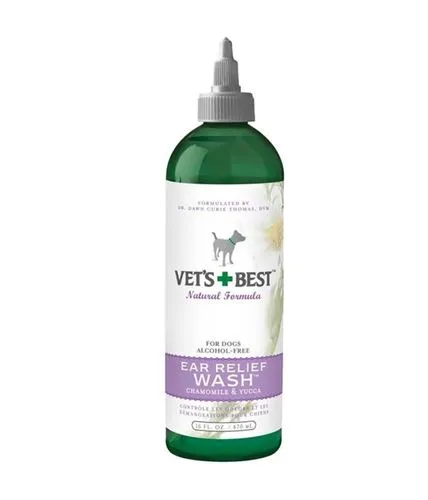 [1713] Vet's Best Ear Relief Wash For Dogs 4oz