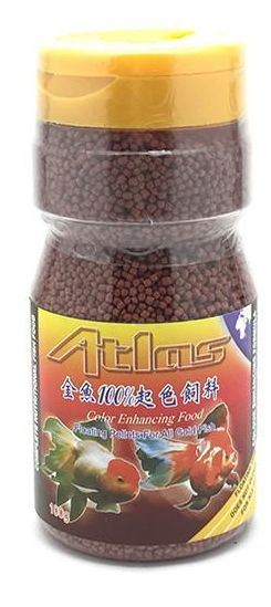 KW Zone Atlas Goldfish Feed Colour Enhancing Aquarium Fish Food Floating Pellets 100gm