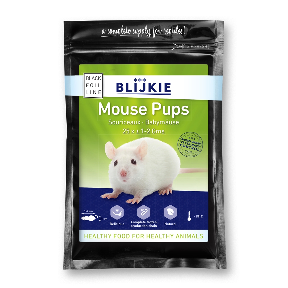Kiezebrink Blijkie Black Foil Line Baby Mice 1-2gm 25pcs