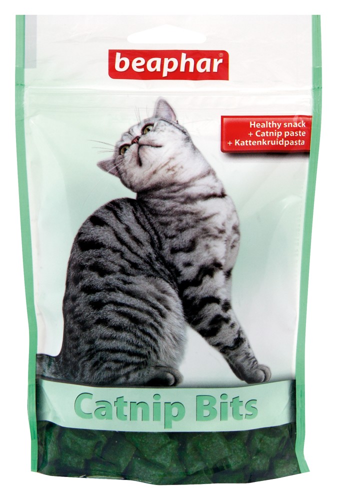 Beaphar Catnip Bits Pouch Healthy Cat Treats 150gm