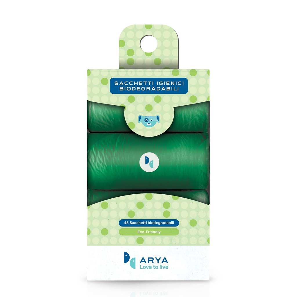 Lindocat Arya Poo Bags Refill Biodegradable 3x15 Bags