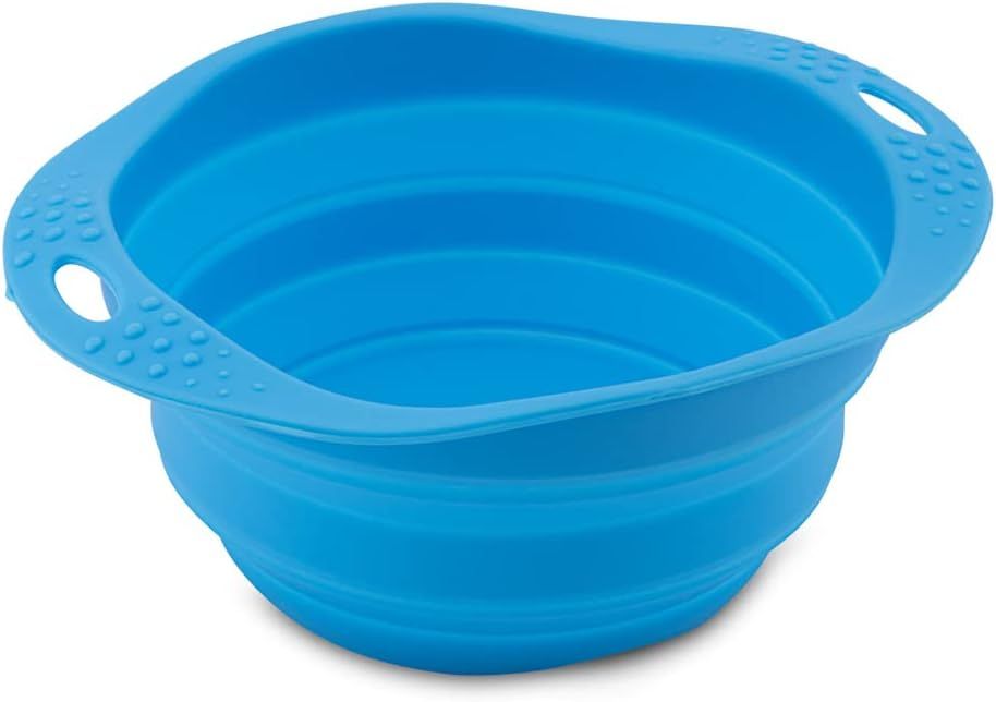 Beco Pets Collapsible Travel Dog Bowl BLUE-Medium