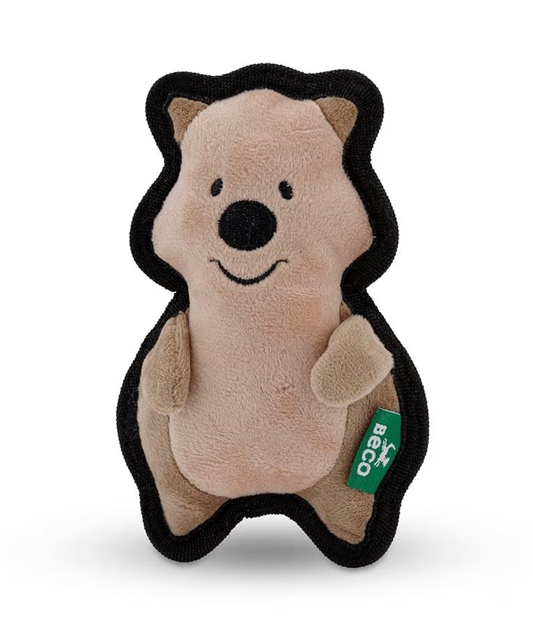 [BTT-755-QUOK-BROWN-Small] Beco Pets Rough & Tough Quokka Recycled Dog Toy BROWN-Small