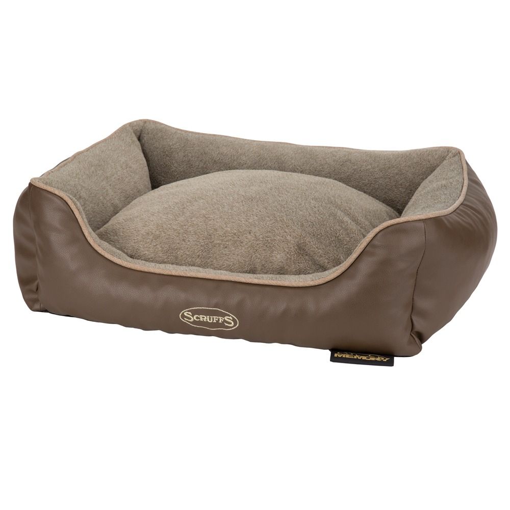 Scruffs Chateau Orthopaedic Box Dog Bed LATTE-Medium