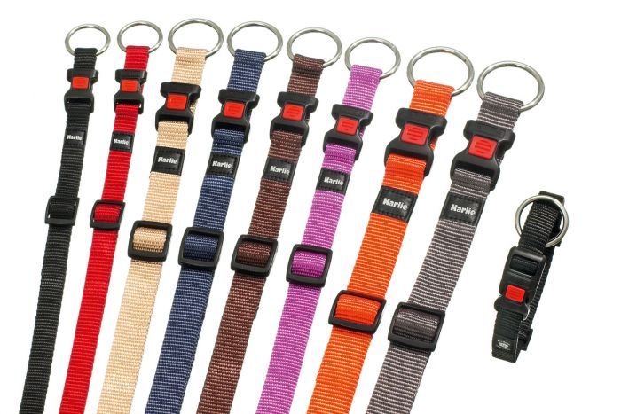 Flamingo Art Sportiv Nylon Dog Collar BROWN-40MM