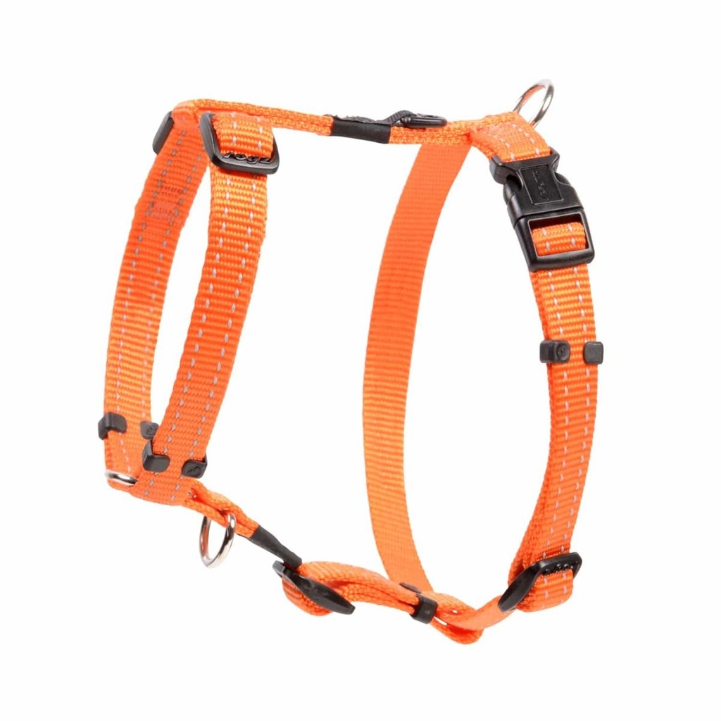 Rogz Utility Reflective Stitching Dog Harness ORANGE-Medium