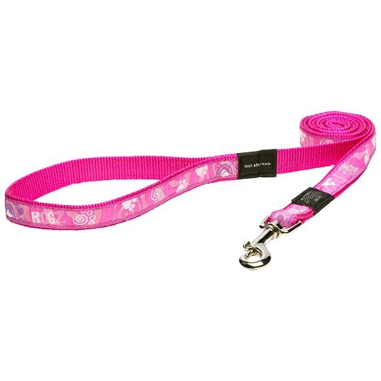 Rogz Pink Paw Dog Leash X-Large