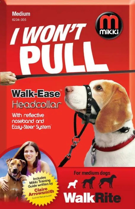 Mikki Walrite Walk Ease Headcollar for Dogs Medium