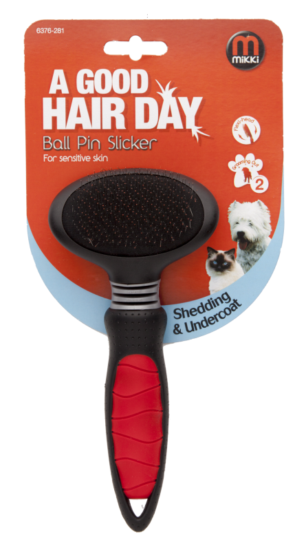 Mikki Ball Pin Slicker for Sensitive Skin Small