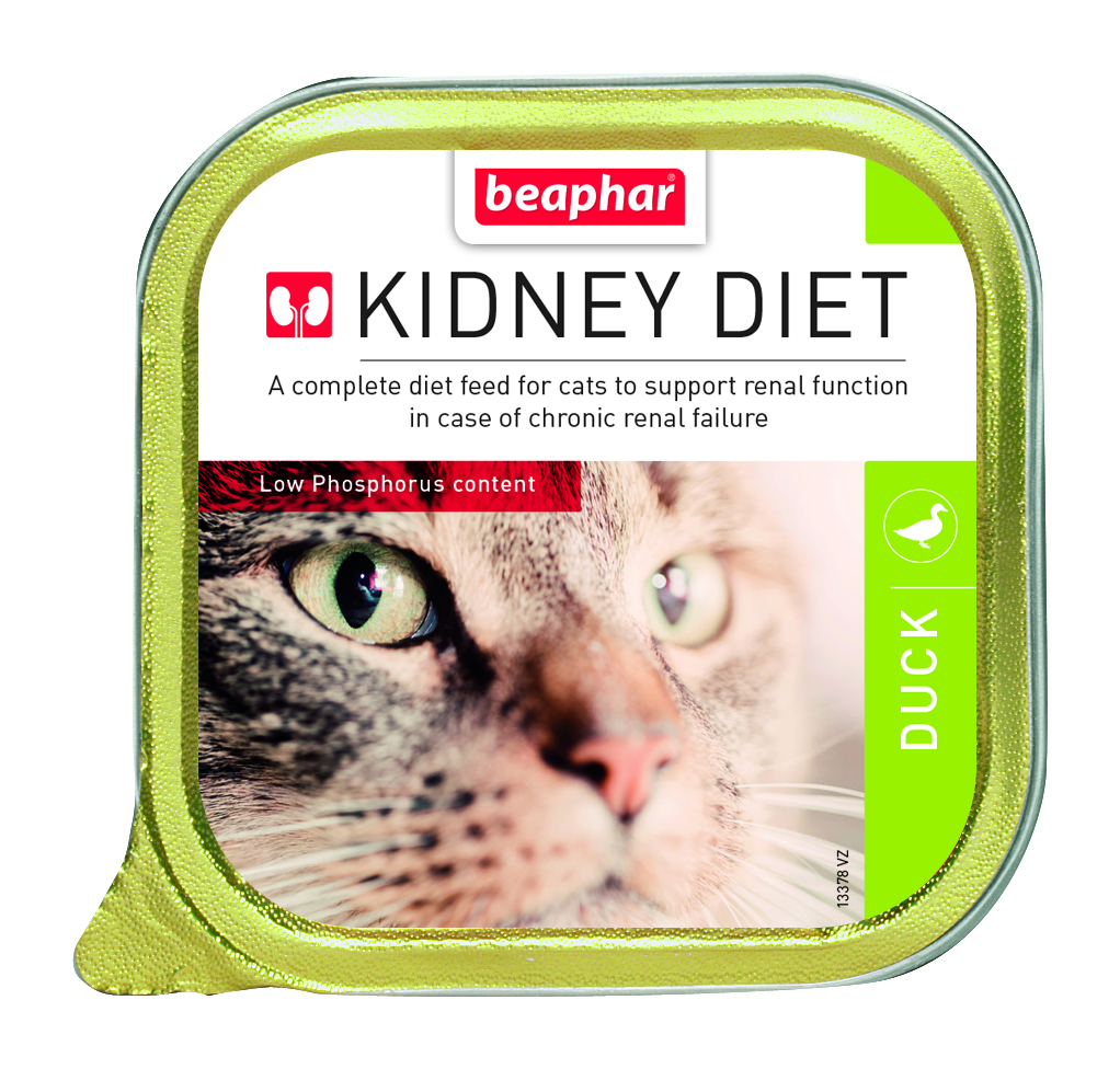 Beaphar Kidney & Renal Diet Duck Wet Food for Cats 100gm x16pcs 
