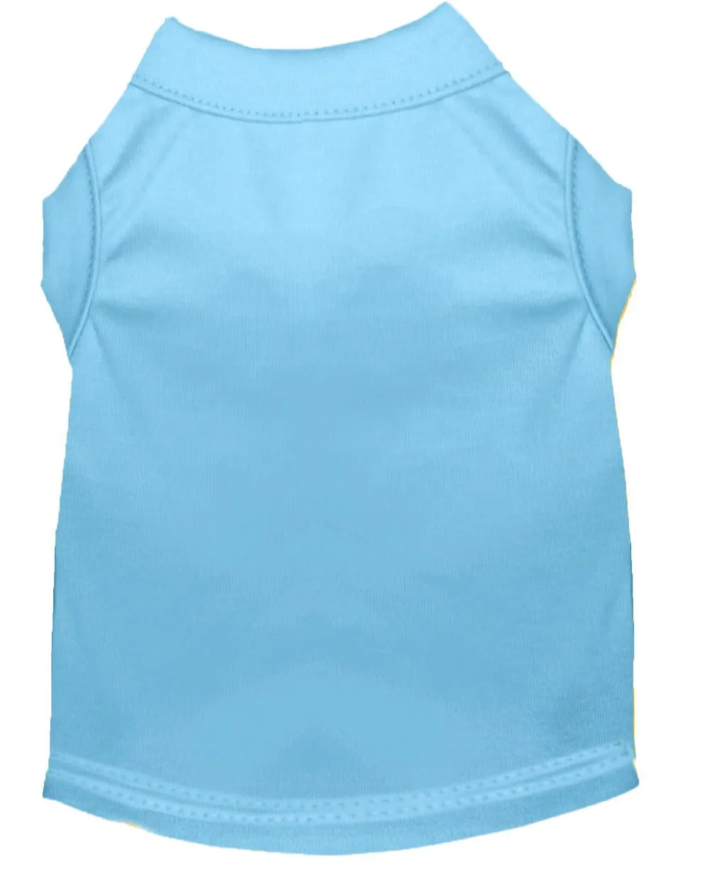 Pets Club Cotton Plain  Dog Cloth Summer T-Shirt - L, BLUE