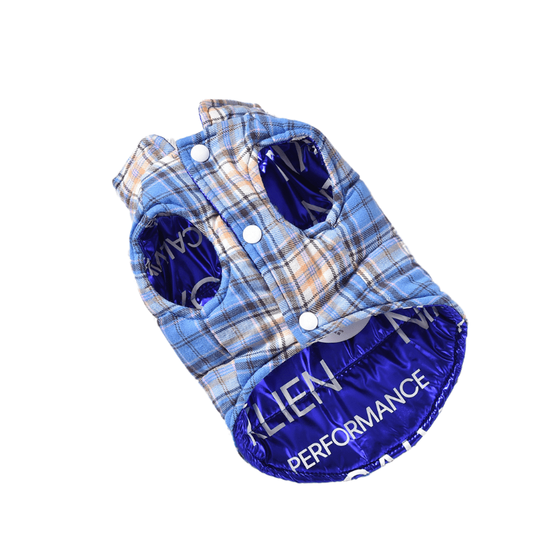 Hong Pet Double-Sided Pet Coat  Xl - Fancy Blue