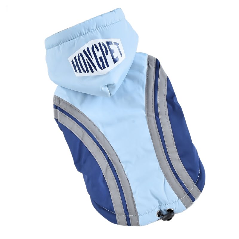 Hong Pet Reflective Hooded Jacket- Blue - M