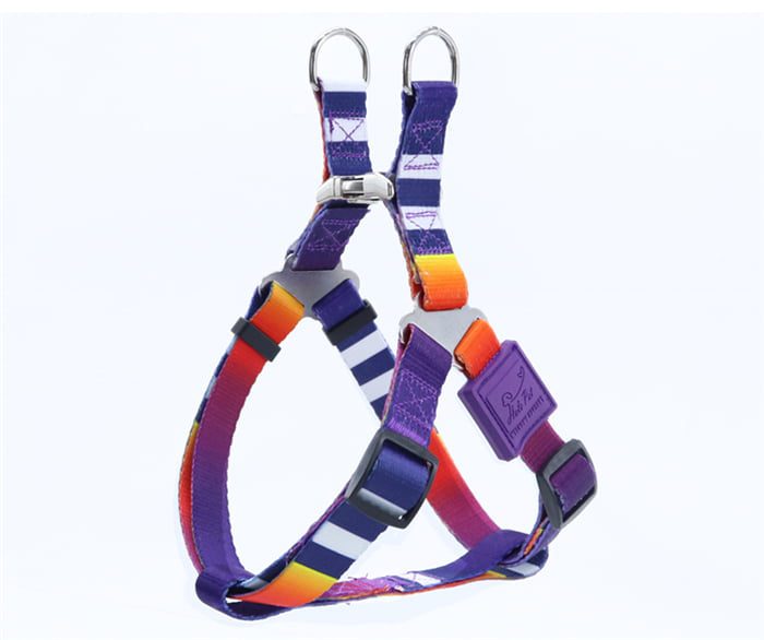 Helepet Faux Nylon Dog Harness - M, Grandual change