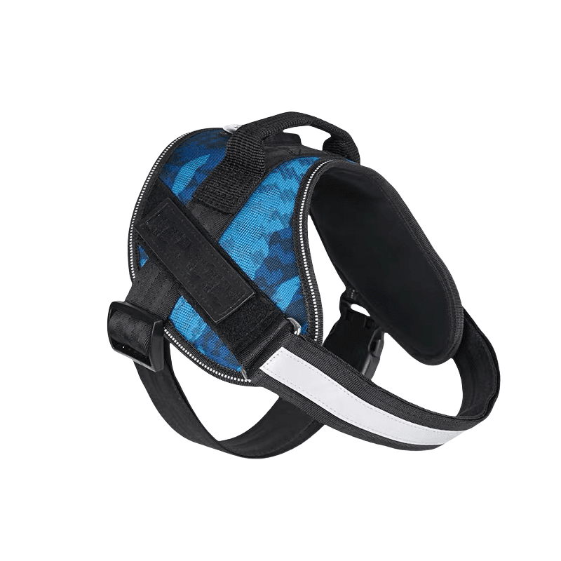 Helepet Police Dog Power Harness - M, BLUE