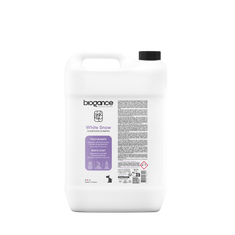 Biogance Bright White Coat Shampoo 5L