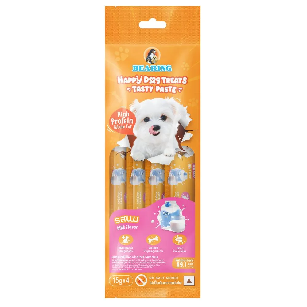 Bearing Happy Dog Creamy Treats Milk Flavor -15g*4