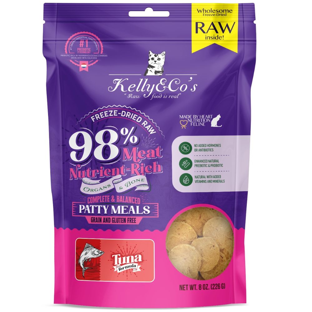 Kelly & Co’s Freeze Dried Patty Meals Tuna For Cat- 226g