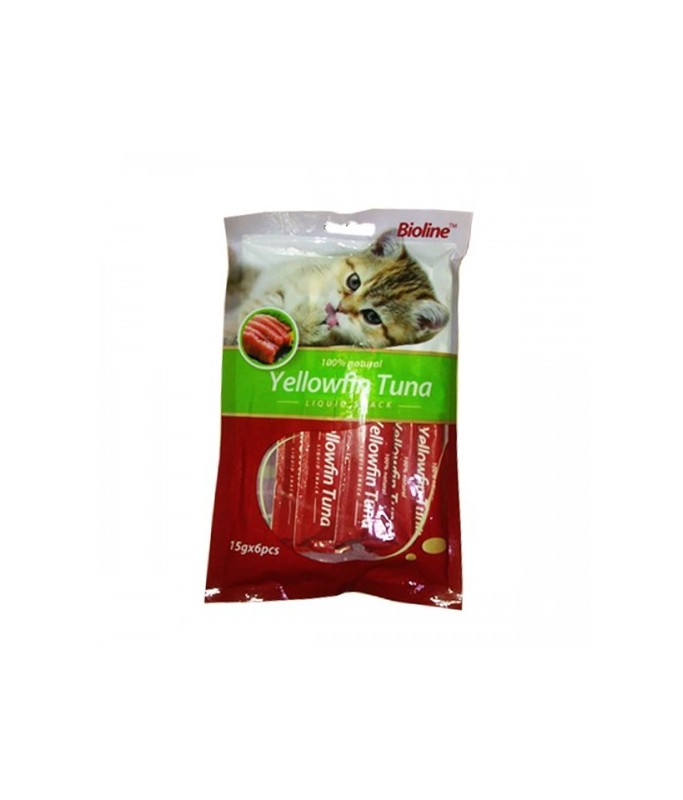 Bioline Cat Treats Yellowfin Tuna 6x15gm