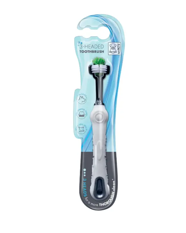 M-PETS 3-Headed Toothbrush