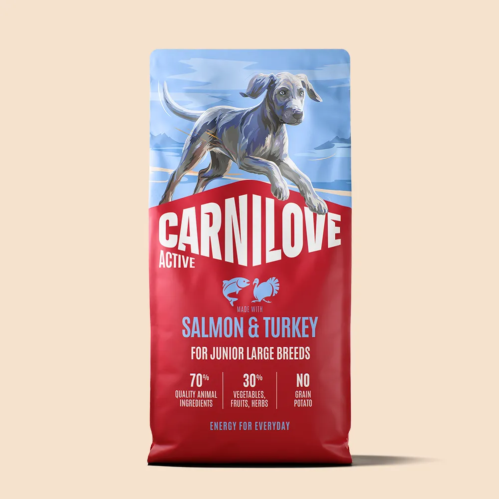 Carnilove Active Salmon & Turkey for Junior Large Breeds Dry Dog Food 12kg