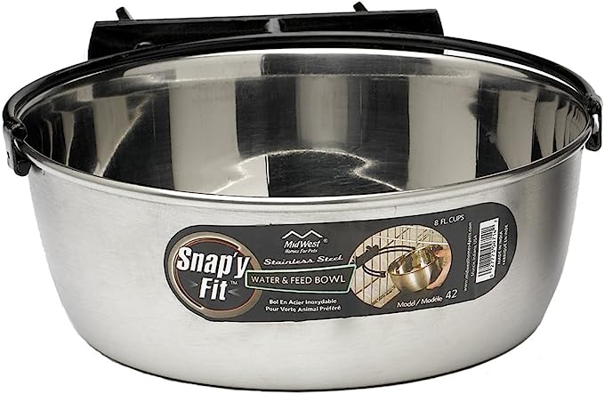 MidWest Snapy Fit Stainless Steel Bowl Silver 2 Quart