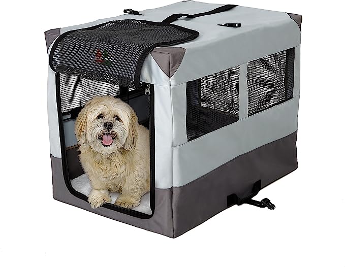 Midwest Canine Camper Double Door Soft Sided Crate Black 30inch