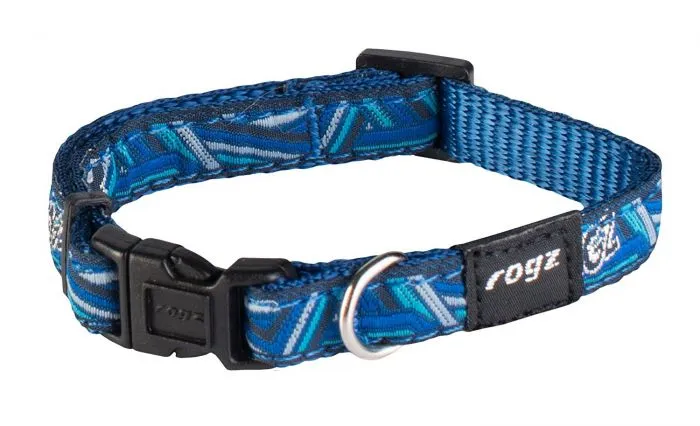 [300463-NAVY-L] Rogz Navy Zen Dog Collar for Extra Large Dogs 17-27 inches